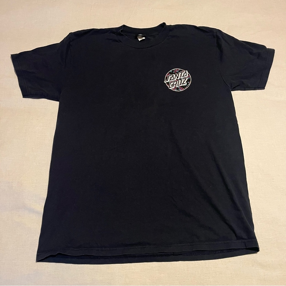 Santa Cruz Mens T Shirt Black Large Short Sleeve